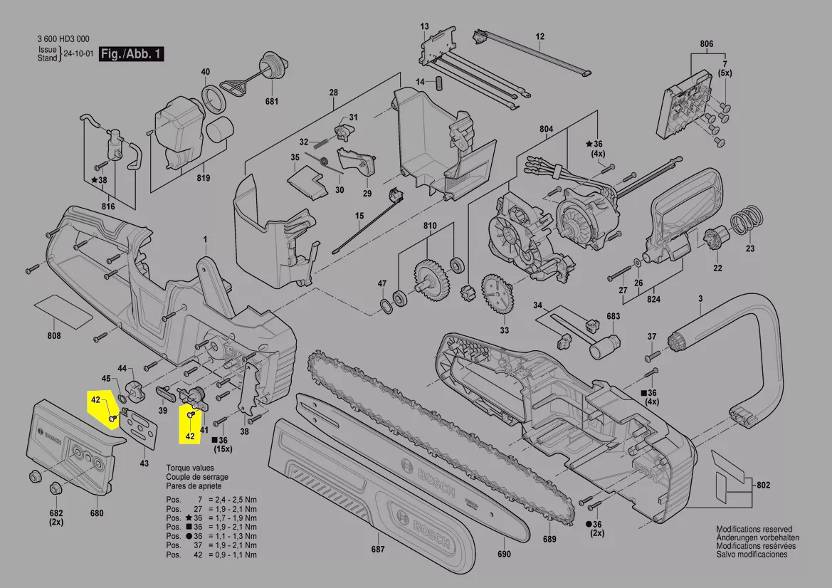 vis réf. 1 603 430 01Y Bosch